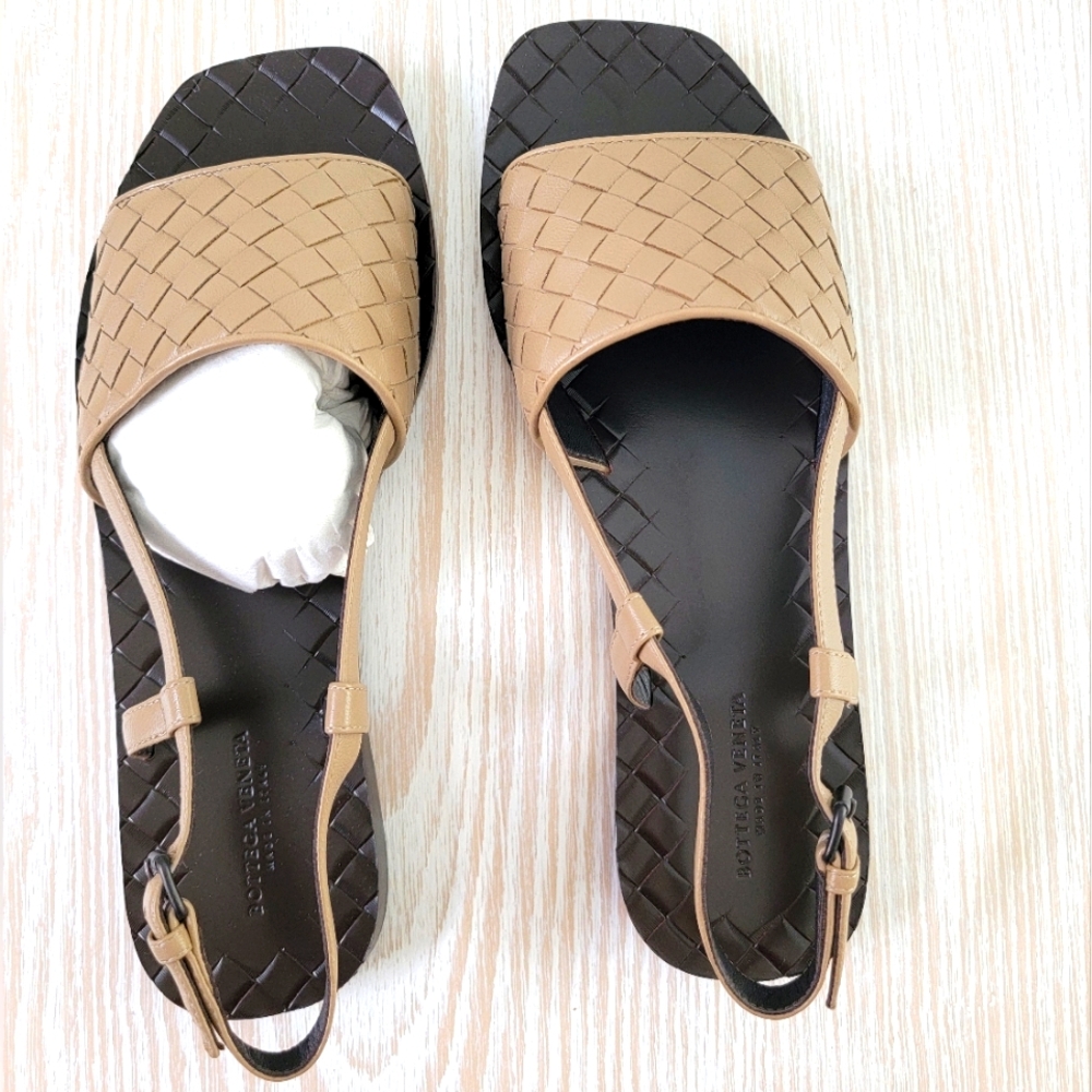 Bottega Veneta Woven Slingback Sandal- Size 7 - Brand New
